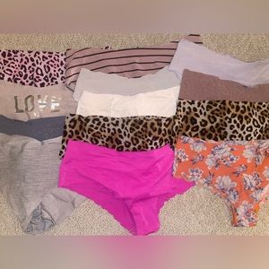 Victoria’s Secret Women underwear x13 Medium NO SHOW SEAMLESS panty USED (clean)